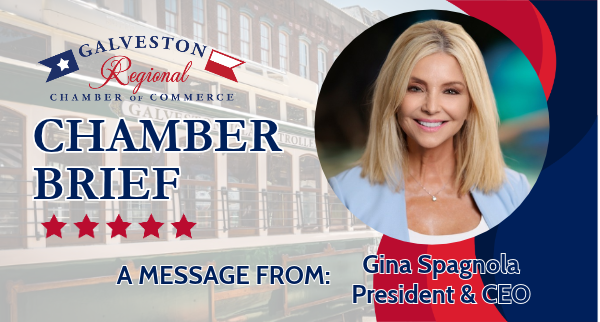 Chamber Brief, A Message from Gina Spagnola, President & CEO